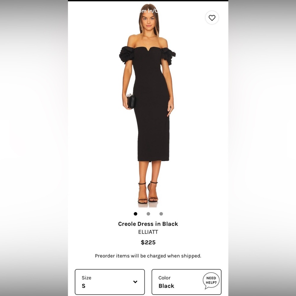 ELLIATT Creole Dress black